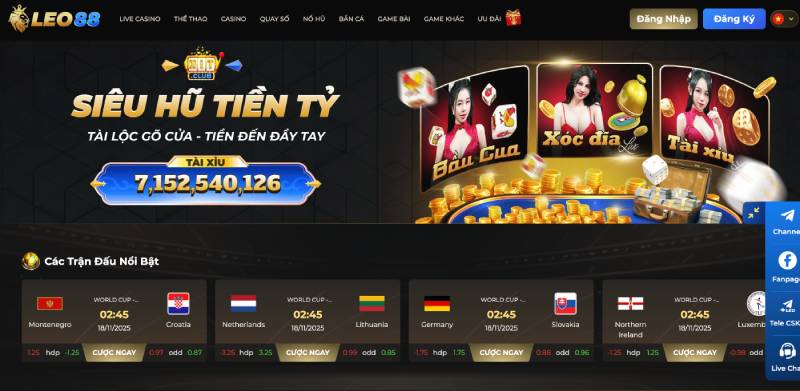Đánh Giá Leo88 - Nhà Cái Cá Cược Thể Thao Uy Tín 1 Thương hiệu LEO88 – Lý lịch rõ ràng, tầm nhìn quốc tế
